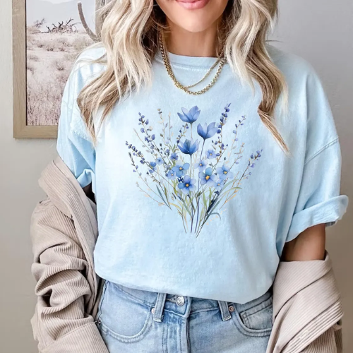Comfort Colors Blue Blossom Shirt – Floral Aesthetic for Plant LoversComfort Colors Blue Blossom Shirt – Floral Aesthetic for Plant Lovers Comfort Colors Blue Blossom Shirt – Floral Aesthetic for Plant Lovers