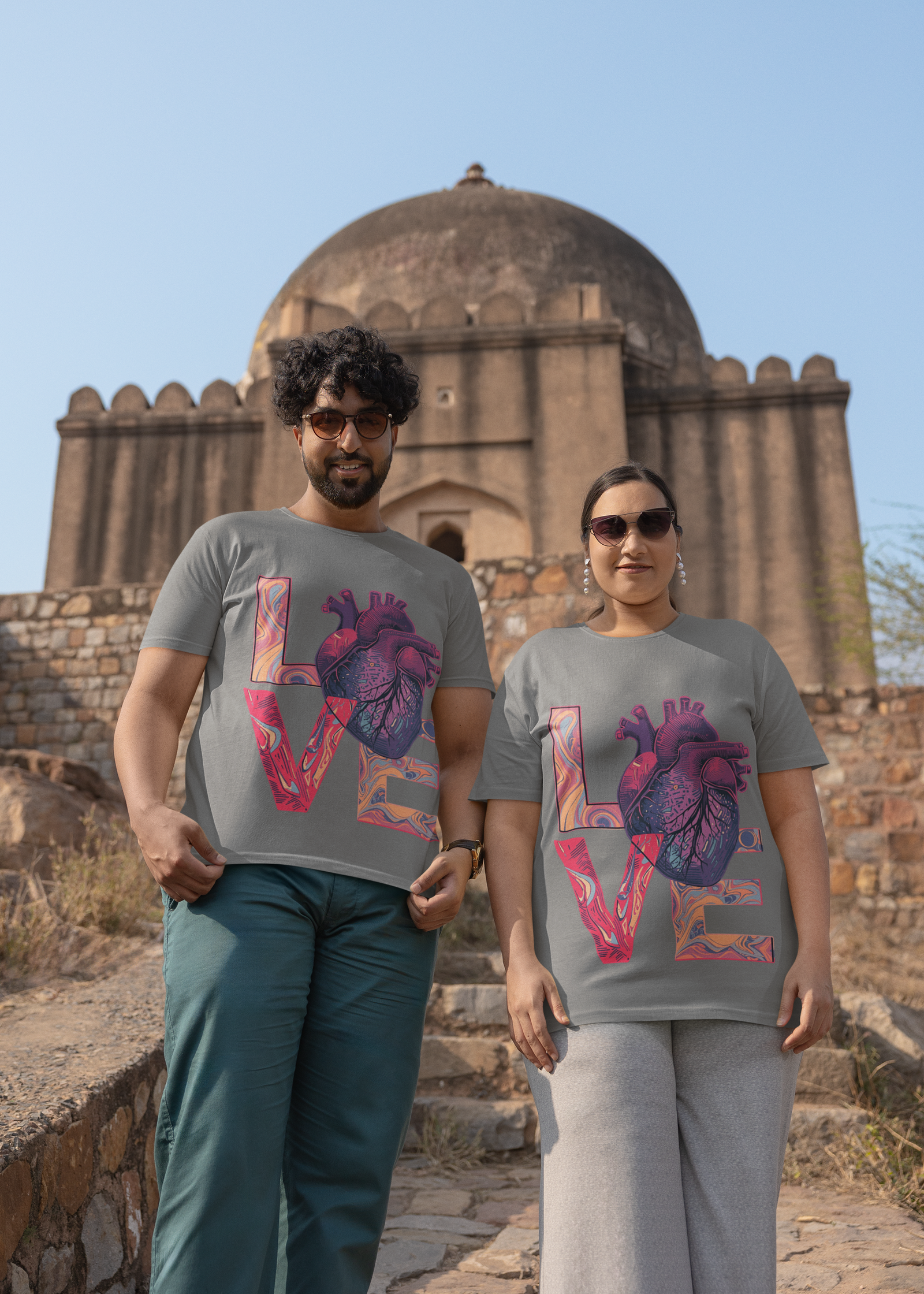 Grey_Couple_Love_T-Shirt Couple Love T-Shirt