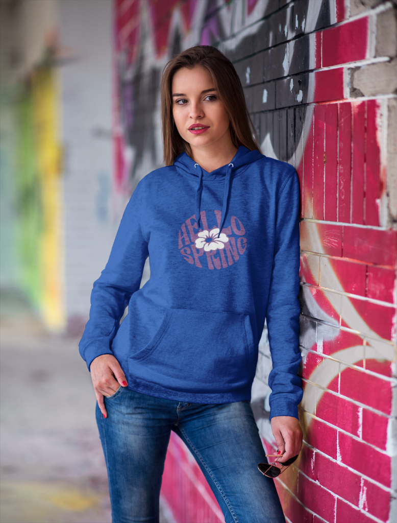 Hello Spring Womens Hoodie