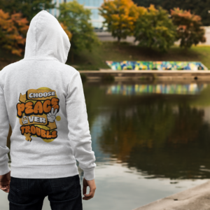 peace quote hoodies