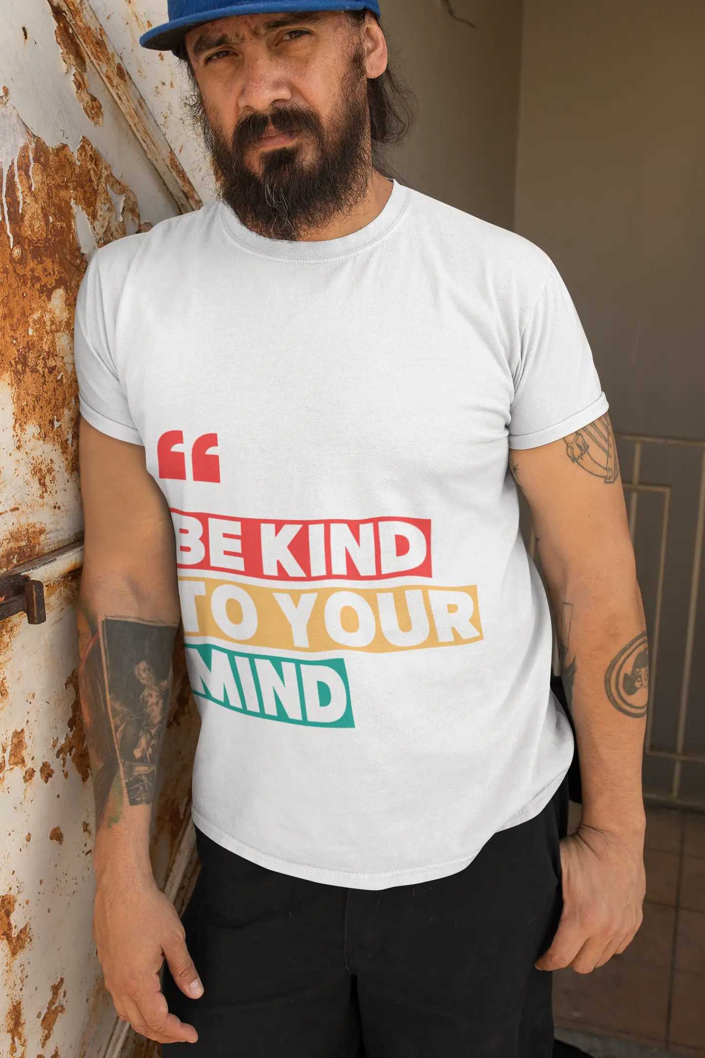 White_Mind_Mens_T-Shirt Mind Mens T-Shirt