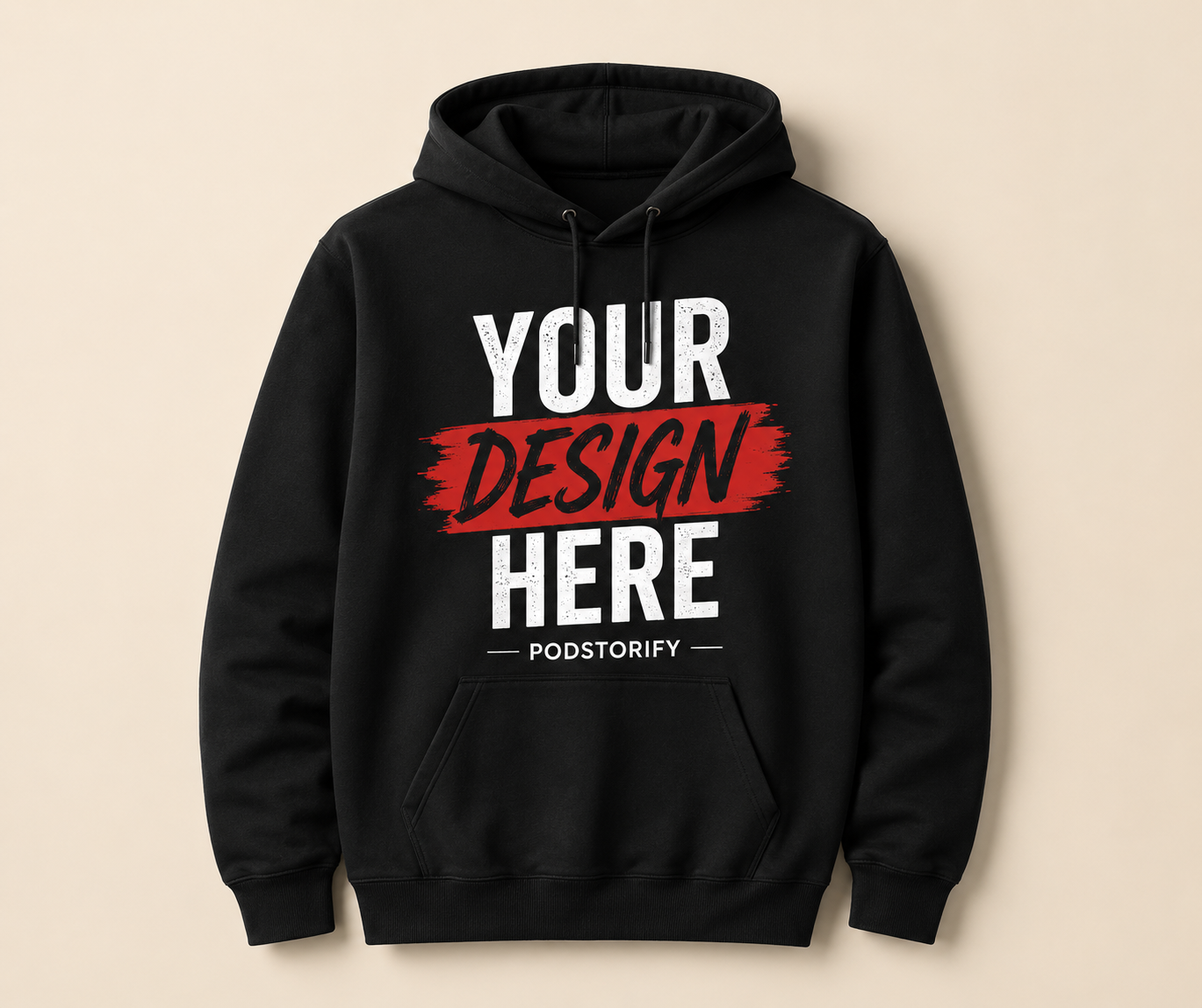Custom printed hoodie by Podstorify